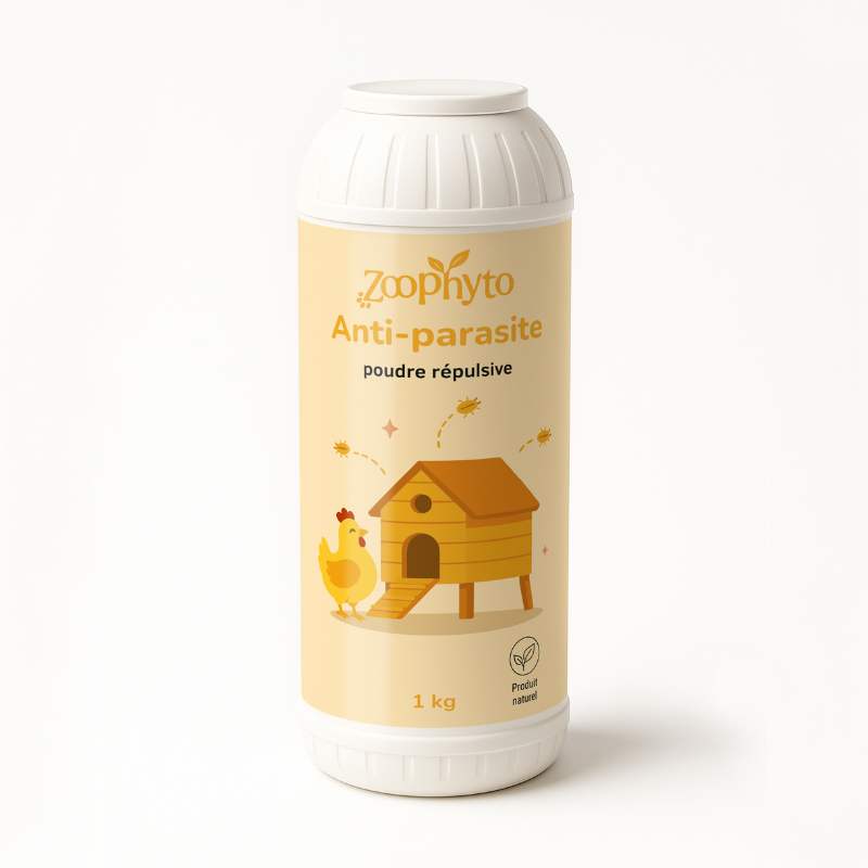 Anti-parasite poudre poule